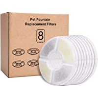 Rhodesy Filtros de 1-6L Fuentes de Agua Gato-Perro para Fuentes de Flores [8 PCS]- Filtros de Repuesto de Fuentes de…